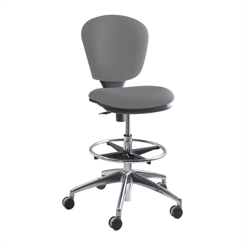 Extended Height Drafting Chair In Gray 3442gr Extended Height Drafting Chair In Gray