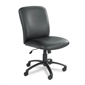 Safco Uber Big and Tall High Back Task Office Chair in Black Vinyl