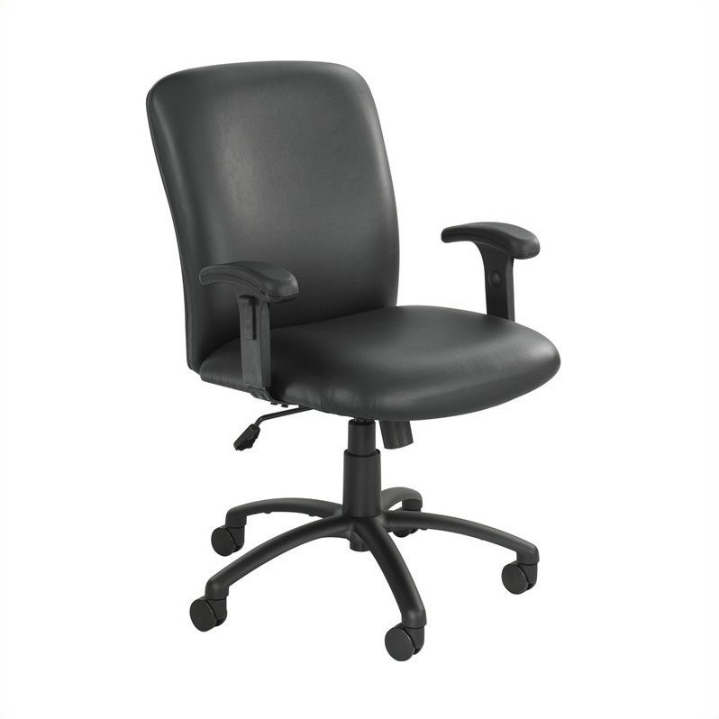 Safco Uber Big and Tall High Back Task Office Chair in Black Vinyl