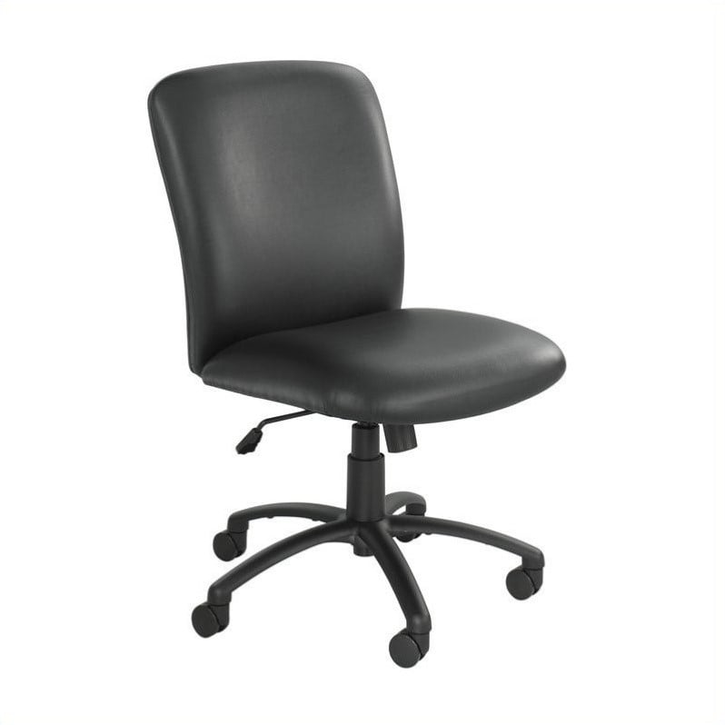 Safco Uber Big and Tall High Back Task Office Chair in Black Vinyl