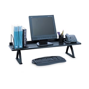 Safco Black 42&quot Desk Riser
