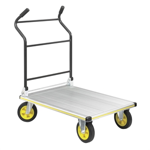 Safco Stow-Away Platform Aluminum Truck in Black