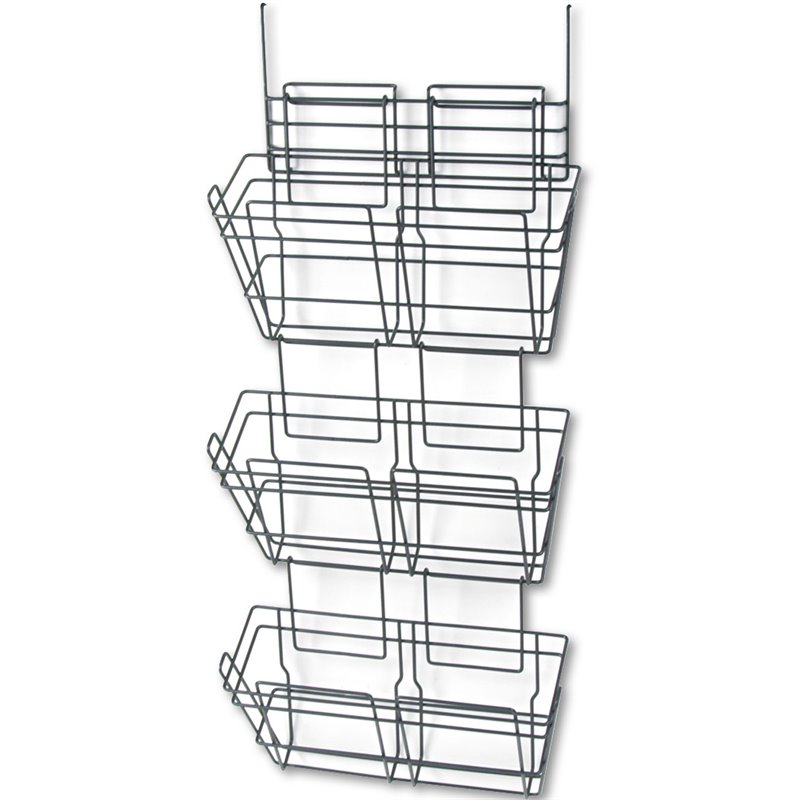 Safco PanelMate Triple File Basket (Set of 6) Safco PanelMate Triple File Basket (Set of 6)