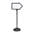 Safco Write Way Directional Arrow Sign Magnetic Dual-Sided Dry Erase Board Black