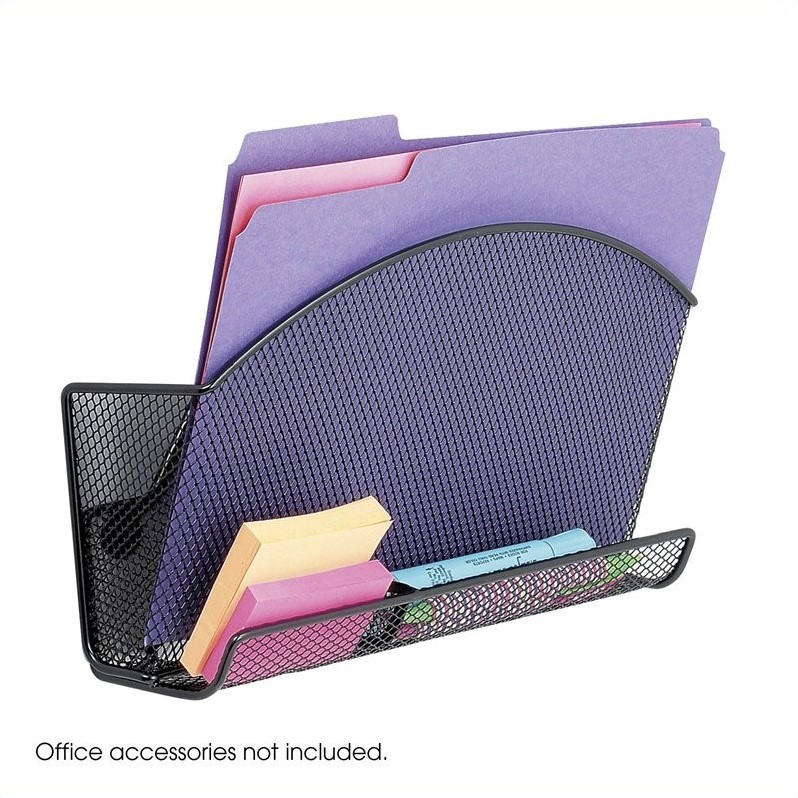 Safco Onyx Mesh File Pocket with Accessory Organizer (Set of 6