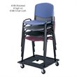 Safco Stack Stacking Chair in Charcoal (Set of 4)