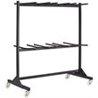 Safco Commercial Quality Steel Two-Tier Folding Chair Cart holds up to 84 Chairs