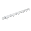 Safco Nail Head 6 Hook Metal Coat Rack Hook in Silver (Set of 6)