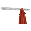 Safco Nail Head 6 Hook Metal Coat Rack Hook in Silver (Set of 6)