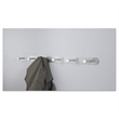 Safco Nail Head 6 Hook Metal Coat Rack Hook in Silver (Set of 6)