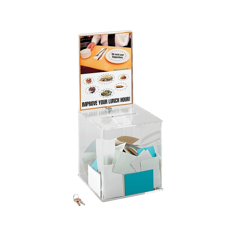 Safco Large Acrylic Collection Boxes