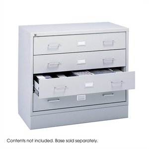 safco 4-drawer audio and video microform cabinet