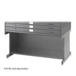 Safco Open 20&quotH Base for Flat File Stainless Steel Cabinet in Gray
