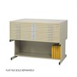 Safco Modern Stainless Steel Flat File Base ONLY in Tropic Sand