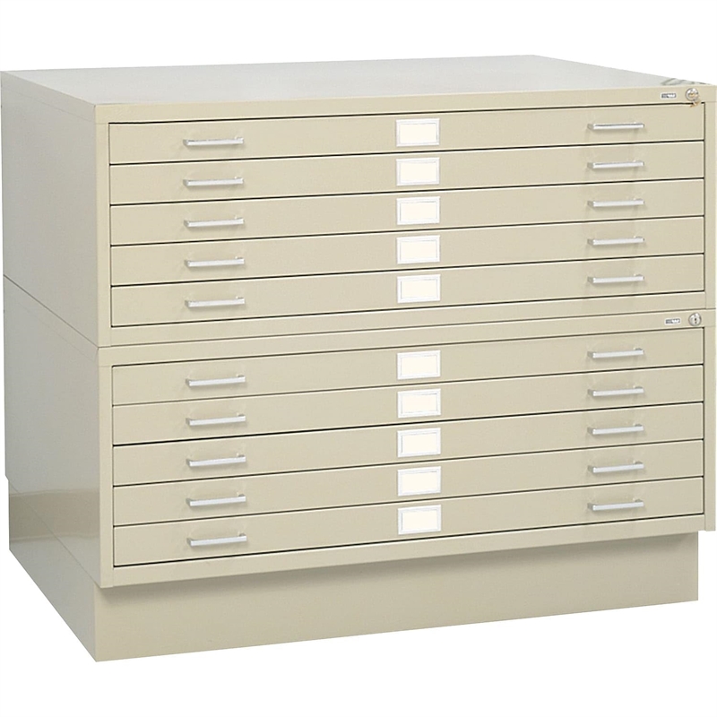 Safco Flat File Closed Base in Tropic Sand