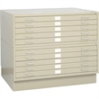 Safco Flat File Closed Base in Tropic Sand