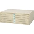 Safco 5 Drawer Metal Flat Files Cabinet for 30&quot x 42&quot Documents in Tropic Sand