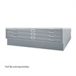 Safco Closed Low Base for 4986 and 4996 Flat File Cabinets in Gray