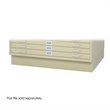 Safco Closed Low Base for 4986 and 4996 Flat File Cabinets in Tropic Sand