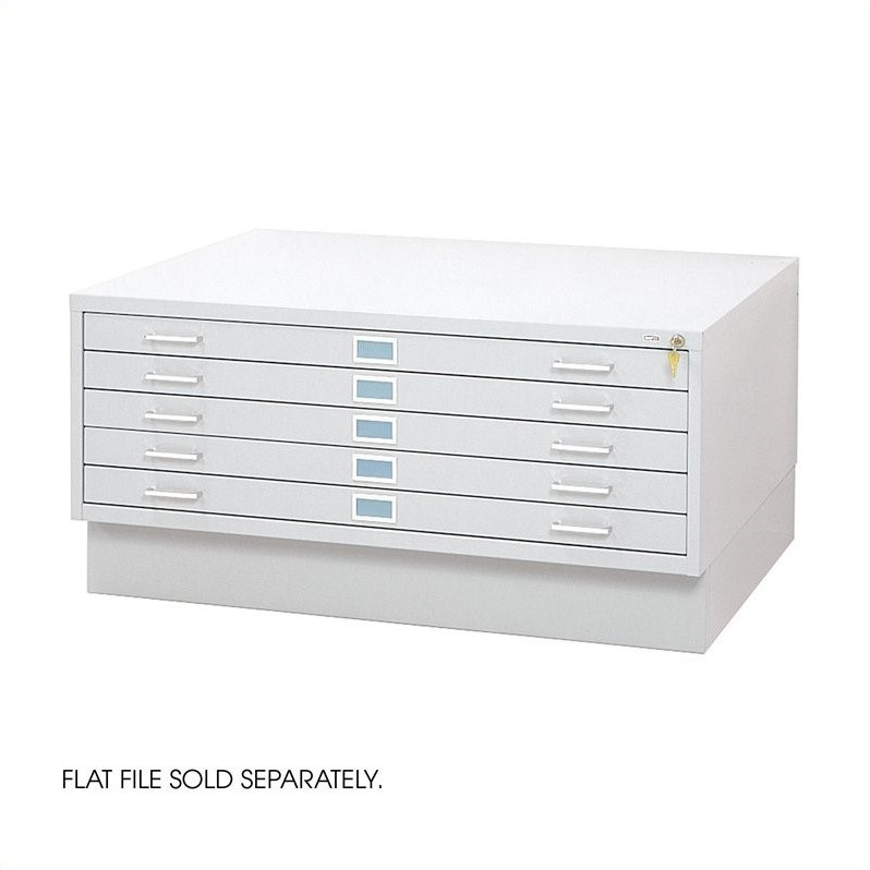 Safco Closed Low Base for 4986 and 4996 Flat File Cabinets in White