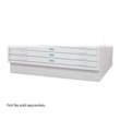 Safco Closed Low Base for 4986 and 4996 Flat File Cabinets in White
