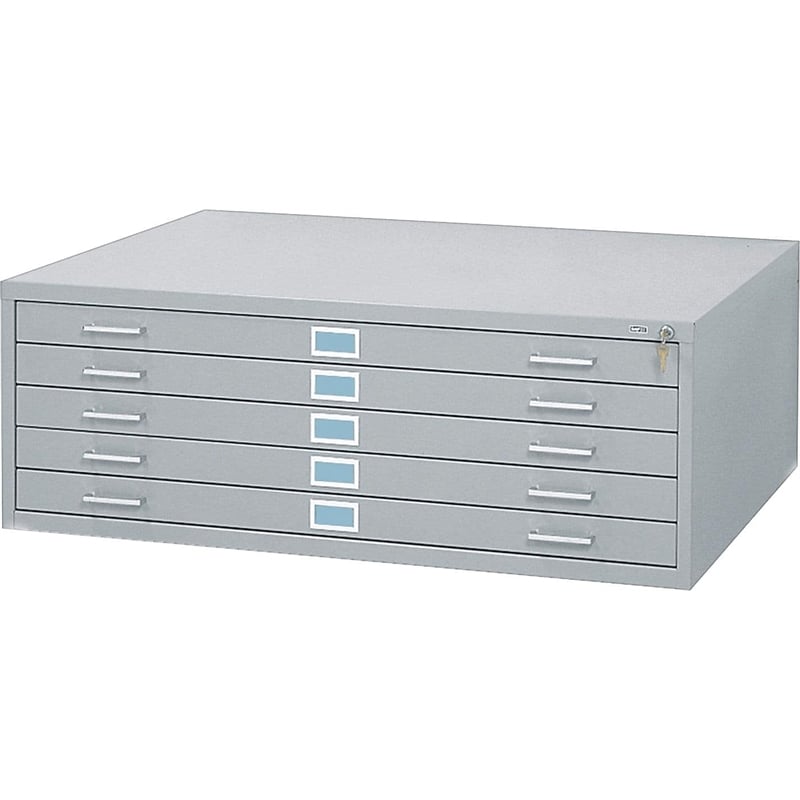 Safco 5 Drawer Metal Flat Files Cabinet for 36