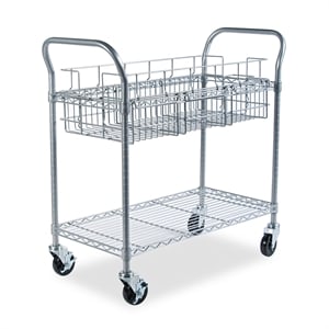 Safco 36&quotW Wire File Cart
