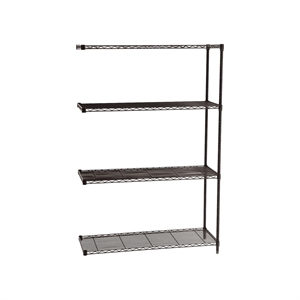 Safco 48&quotx18&quot Industrial Add-On Unit in Black