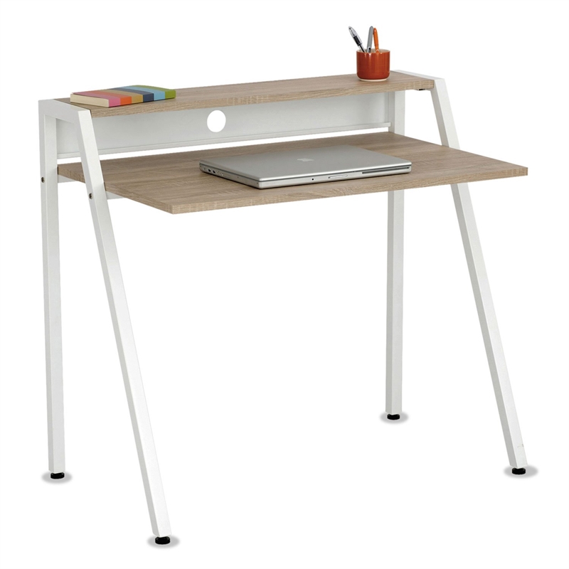 Safco Writing Desk in Beech/White