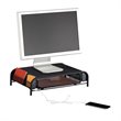 Safco Monitor Stand with USB Charging Port in Black