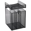 Safco Onyx Vertical Hanging Desk Organizer in Black