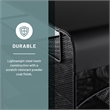 Safco Onyx Solid Top Horizontal With Hanging Metal Steel Desk Organizer In Black