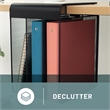 Safco Onyx Solid Top Vertical Hanging Steel Metal Desk Organizer in Black
