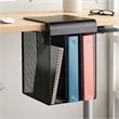 Safco Onyx Solid Top Vertical Hanging Steel Metal Desk Organizer in Black