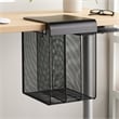 Safco Onyx Solid Top Vertical Hanging Steel Metal Desk Organizer in Black