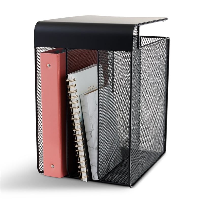 Safco Mesh Horizontal Desk Organizer Black