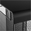 Safco Onyx Solid Top Vertical Hanging Steel Metal Desk Organizer in Black