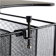 Safco Onyx Solid Top Vertical Hanging Steel Metal Desk Organizer in Black