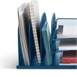 Safco Onyx Steel Metal Desk Organizer in Blue Finish