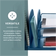 Safco Onyx Steel Metal Desk Organizer in Blue Finish