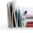 Safco Onyx Steel Metal Desk Organizer in White Finish