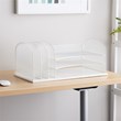 Safco Onyx Steel Metal Desk Organizer in White Finish