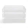 Safco Onyx 3 Tray Steel Metal Desk Organizer in White