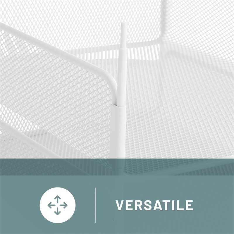 Safco Onyx 3 Tray Steel Metal Desk Organizer in White