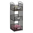 Safco Onyx 3 Tier Break Room Organizer in Black