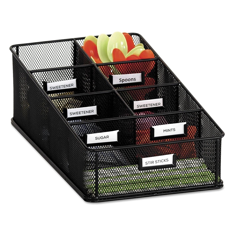 Safco Onyx Condiment Carton in Black