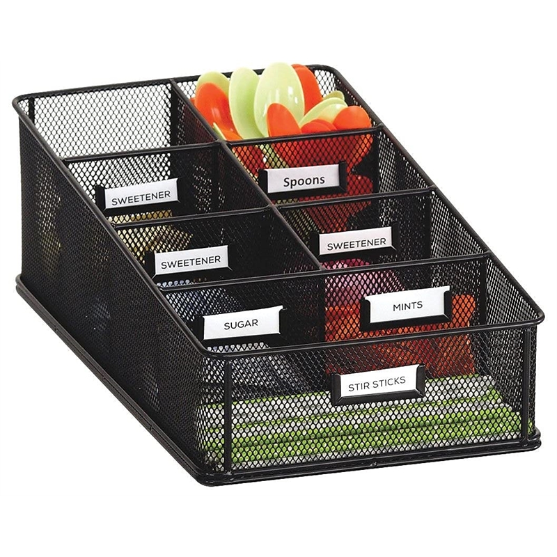 Safco Onyx Condiment Carton in Black
