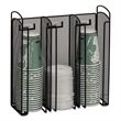 Safco Onyx Cup and Lid Holder in Black