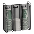 Safco Onyx Cup and Lid Holder in Black