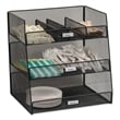 Safco Onyx Break Room Organizer in Black